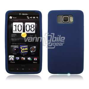   Navy Blue Soft Silicone Cover for HTC HD2 (T Mobile) 