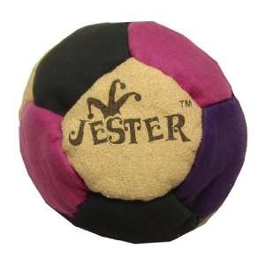  Jester Purple, Pink, Black & Cream 12 Panel Hacky Sack 