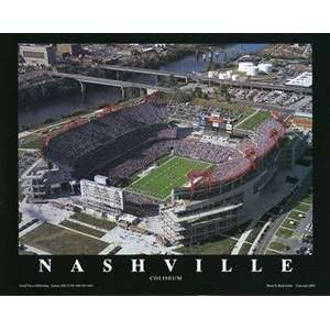  Unframed Nashville Coliseum Tennessee Titans Large Aerial 