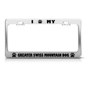  Greater Swiss Mountain Dog Dog Dogs license plate frame 