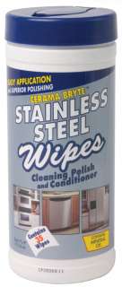 Cerama Bryte Stainless Steel Wipes   Cleaning Polish and Conditioner 