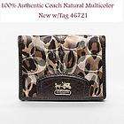 Coach Limited Edition Madison Animal Print Small Wallet 46721 Brown 