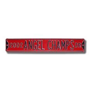  LOS ANGELES ANAHEIM ANGELS 2002 ANGELS CHAMPS AVE Authentic METAL 