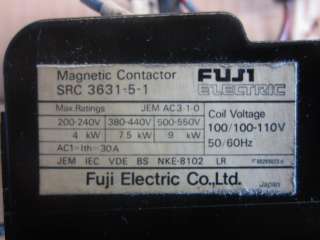   ELECTRIC MAGNETIC CONTACTOR SRC 3631 5 1 SRC 3631 5 1 MATSUURA MC710