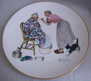 SET OF 4 NORMAN ROCKWELL LIMITED EDITION COLLECTOR PLATES circa 1978