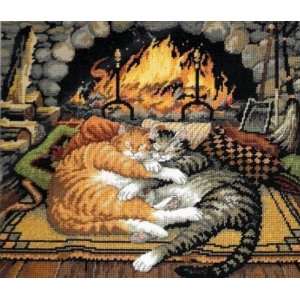 Needlepoint Kit All Burned Out Cats From Dimensions  