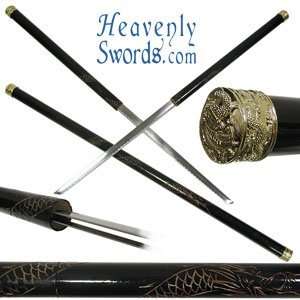  Double Black Dragon Stick Sword