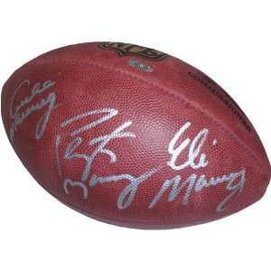  Archie, Eli and Peyton Manning Autographed Football 