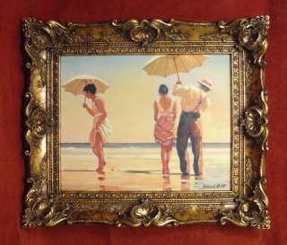 Sunny day on the beach, 23x27, Framed Painting, 20L1  