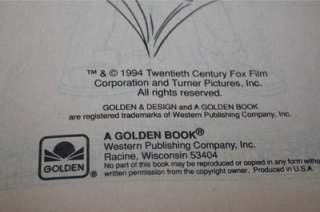 the Pagemaster Big Golden Coloring Activity Book Vintage 1994  