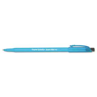 12 Papermate Eraser Mate Ballpoint Erasable Pen Blu Ink 041540391012 