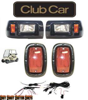 Club Car CARBON FIBER LED Light Kit 1982 Newer Models  