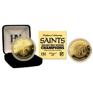  New Orleans Saints 09 NFC South Division Champions 24KT 