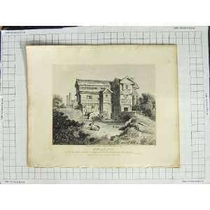  1808 Moreton Hall Cheshire John Smith Cowan Print