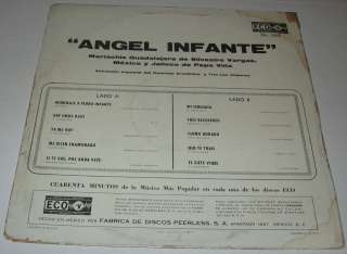 ANGEL INFANTE   HOMENAJE A PEDRO INFANTE   MEXICAN LP trio los 