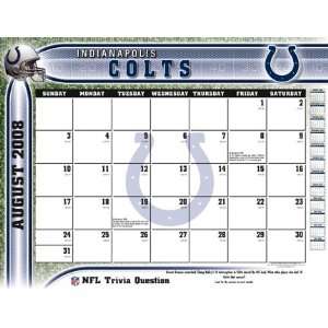  2008 2009 Indianapolis Colts 22 x 17 Academic Desk Calendar 