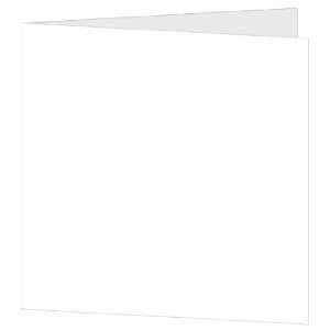   Blank Square Folder   Radiant White (50 Pack) Toys & Games