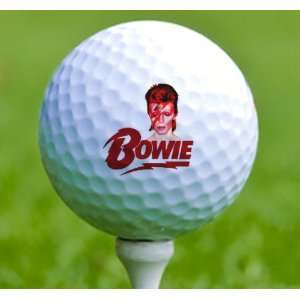    3 x Rock n Roll Golf Balls David Bowie Musical Instruments