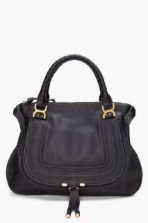 Chloe Black Classic Marcie Satchel for women  