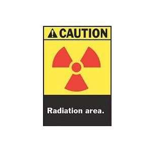 Caution Radiation Sign,14 X 10in,eng   BRADY  Industrial 