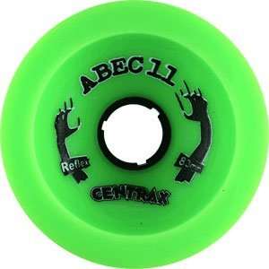  Abec 11 Centrax 83mm 80a Lime Longboard Wheels (Set Of 4 