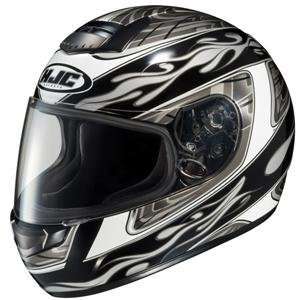  HJC CS R1 Flare Helmet   Medium/Silver Automotive