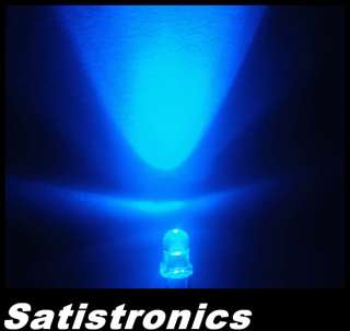 100pcs 3mm Ultra Bright Blue LEDs + 200pcs resistors  