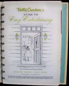 1959 Betty Crockers Guide To Easy Entertaining 1st. Ed  