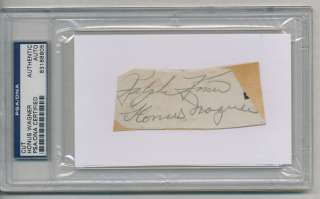 HONUS WAGNER SIGNED AUTOGRAPHED PSA DNA AUTO 8805  