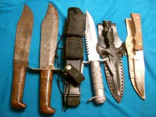   HUNTING SKINNING BIG GAME SURVIVAL BOWIE KNIVES KNIFE COLLECTION