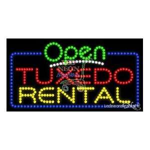 Tuxedo Rental LED Sign 17 inch tall x 32 inch wide x 3.5 inch deep 
