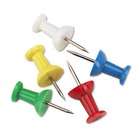 GEM Plastic Head Push Pins Plastic Assorted 3/8(Pack of 5)