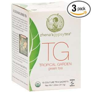 Zhenas Gypsy Tea Tropical Garden Overwrap, 6.36 Ounce (Pack of 3 