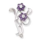 flower pin in plated metal jewelryweb style qtp111616 free gift ready 