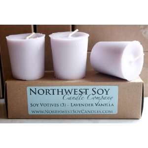   Candle 3 Pack   Lavender Vanilla   Northwest Soy Candle Company Home