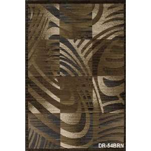   Brown Contemporary 23 x 76 Runner Rug (DR 54)