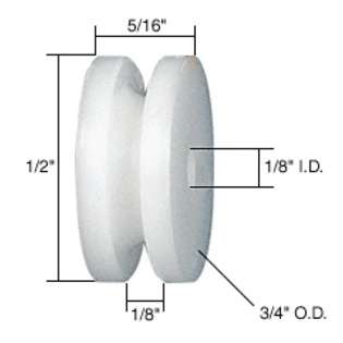 LAURENCE CRL 5/8 Nylon Sliding Window Replacement Roller With 