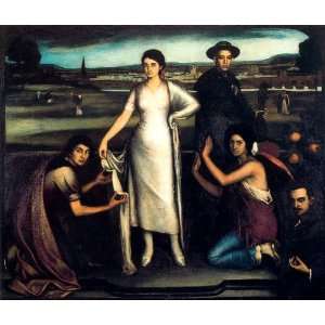  Hand Made Oil Reproduction   Julio Romero de Torres   24 x 