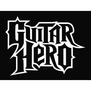  Guitar Hero Die Cut Vinyl Decal Sticker 6 White 