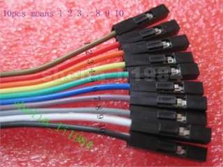 10x 2.54mm AWG24# 30CM Flat Ribbon Wire Dupont Cable Line 1p 1p pin 