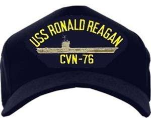 NAVY USS RONALD REAGAN CVN 76 USA MADE HAT CAP  