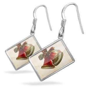  Earrings Christmas Bells   with French Sterling Silver 