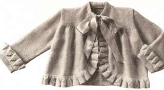 Vintage Knitting PATTERN Baby Sweater Sacque Coat 6m 1y  