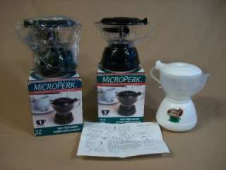 Lot of [3] MICROWAVE COFFEE Makers Micro Perk + Coffee Wave MicroPerk 