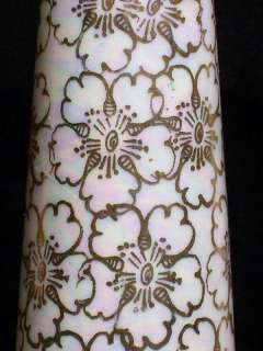 Vintage Ceramic Salt Pepper Shaker Set Gold Gilt Pearlized Marked KASS 