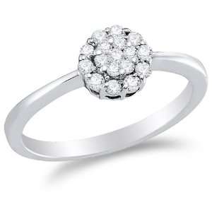   Center Setting w/ Invisible Channel Set Round Diamonds   (1/4 cttw