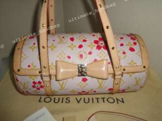   VUITTON CHERRY BLOSSOM CREAM/RED PAPILLON BRAND NEW WITH ALL TAGS