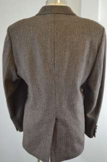 Vintage Joe Namath Mens Wool Brown Blazer Sports Coat 48R  