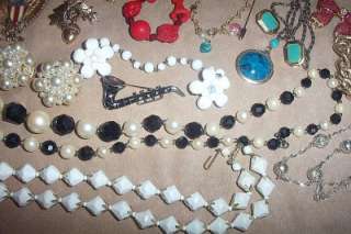   Jewelry Lot~Necklaces/Brooches/Earrings~Some SignedALL Wearable