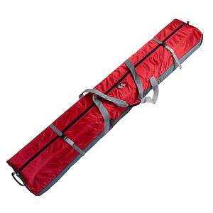 FULLY PADDED DOUBLE SKI BAG W/WHEELS   170cm   RED  